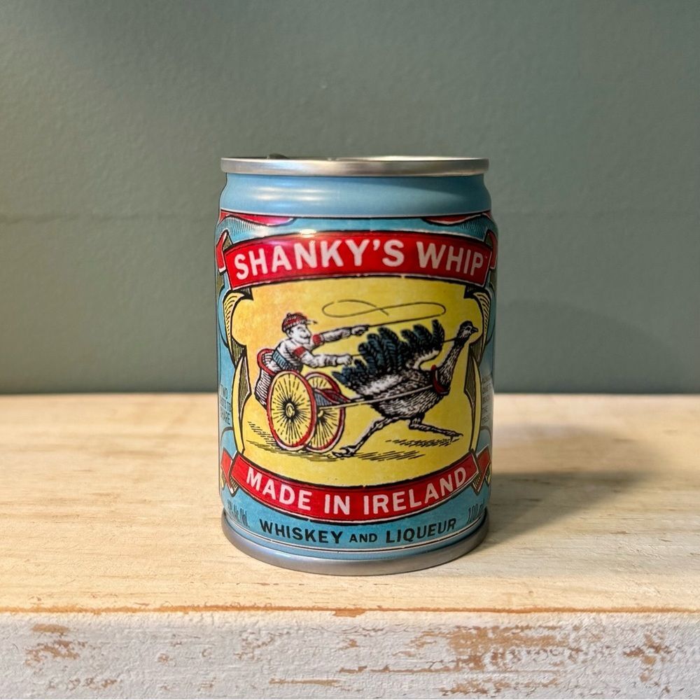 Shanky's Whip Whiskey and Liqueur 100ml Empty Alcohol Can | Crafts Upcycle Art